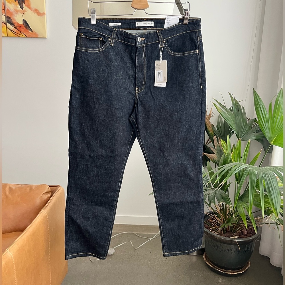 NWT Mango Claudia Slim-Fit Cropped Jeans - Picture 4 of 9